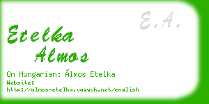 etelka almos business card
