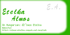 etelka almos business card